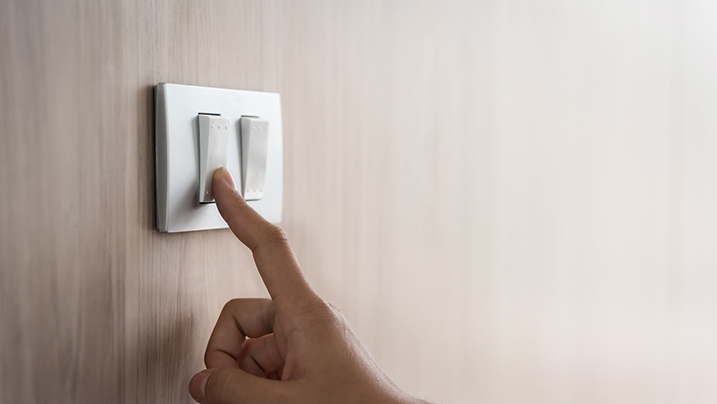 Close,Up,Of,Male,Finger,Is,Turn,On,Or,Off