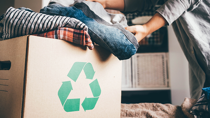 Recycle,Clothes,Concept.,Recycling,Box,Full,Of,Clothes.
