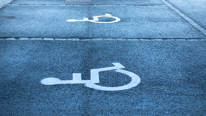 Handicap,Symbol,On,Parking,Space